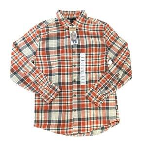 Eddie Bauer Men’s S Clay Como Plaid Flannel Long Sleeve Button Up $80 NWT